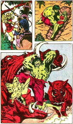 comics hulk avec jarella